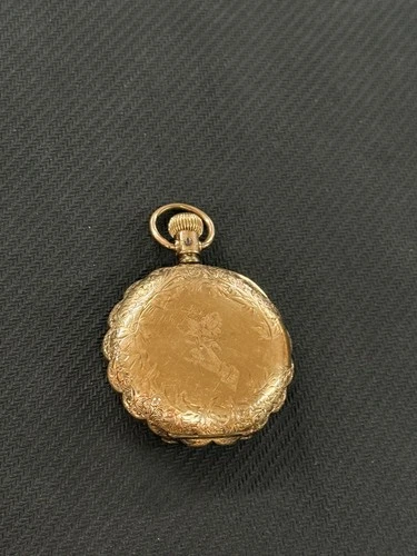 Antique 1880's Illinois Pocket Watch Hunter Case J Boss Gold Filled Running!!