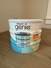 Diaper Genie Round Refills Unscented 3 Pack Holds up to 720 Newborn Diapers NEW