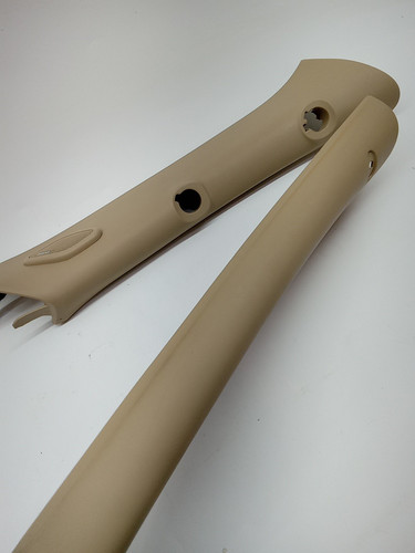 07-14 GM SUV Beige Tan LH RH Bose Tweeter A-Pillar Trim Panel Pair OEM - Bild 10 von 20