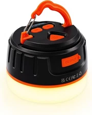 Rechargeable LED Camping Lantern 1000LM, 300H Runtime, 6400mAh, IPX5 Waterproof 
