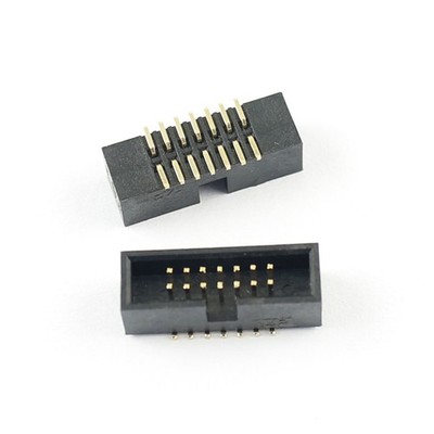5Pcs 1.27mm Pitch 2x7 Pin 14 Pin SMT SMD Male Shrouded Box Header IDC Connector