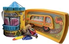 Mattel Liddle Kiddle Sleeping Beauty Biddle Castle Doll Outfit Lounger Bus