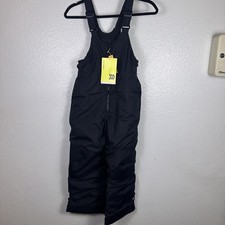 All In Motion Kids S Black Snow Bib Pants Insulated Water Wind Resistant