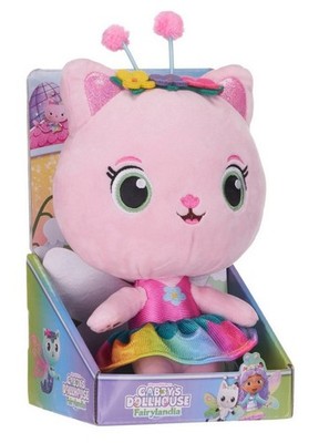 NEU POSH PAWS 10 ZOLL GABBYS PUPPENHAUS 25 CM REGENBOGEN KÄTZCHEN FEE WEICHER PLÜSCH GABBY