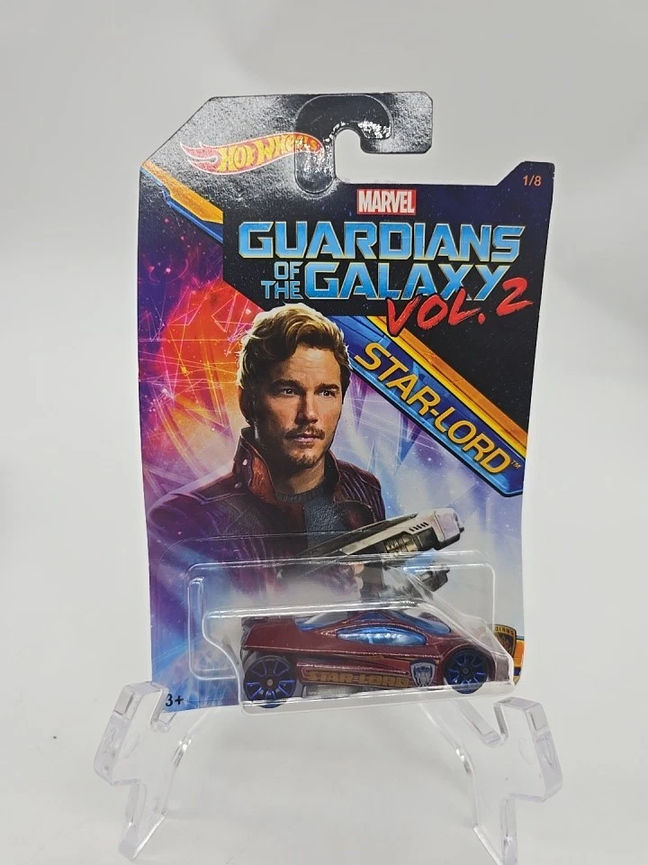 Hot Wheels Marvel Guardians of the Galaxy Vol.2 Star-Lord Sling Shot Car Figure - Image 4 of 4