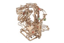 Parcours à Billes avec Élévateur chaine Puzzle 3D bois UGEARS