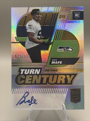 2022 Panini Donruss Elite Turn of the Century Autographs TC-49 Boye Mafe RC /199