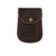 Leather Belt Holster Pouch – Handmade EDC Waist Bag for Coins, Mini Wallet, T...