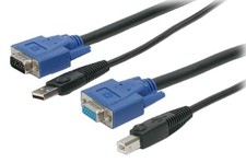 StarTech 15 ft 2-in-1 Universal USB KVM Cable SVUSB2N1 15 