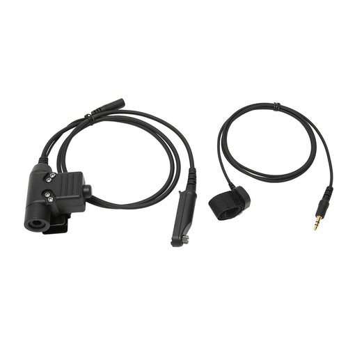Throat Mic Headset 7 1mm Stecker Mit Ptt Adapter Push-To-Talk Für U VK - Zdjęcie 9 z 24