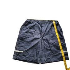 Womens Cargo Shorts Navy Blue Reflective 12R-09 NEW Work Safety vintage