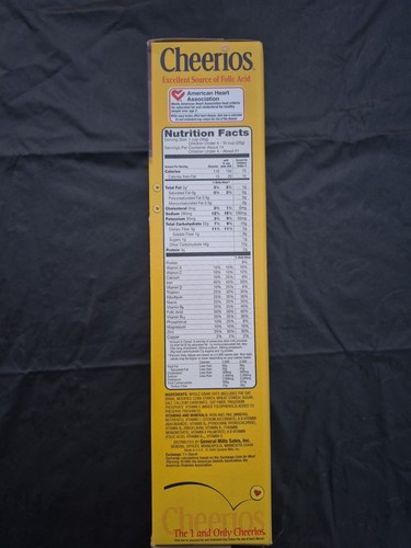 Vtg 2001 Cheerios Cereal Box w/ Sealed Dodge Die-Cast Car #92 Stacy Compton New - Picture 2 of 8