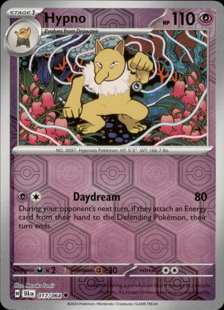 Hypno 017/064 SV: Shrouded Fable Reverse Holo Pokemon-EN NM