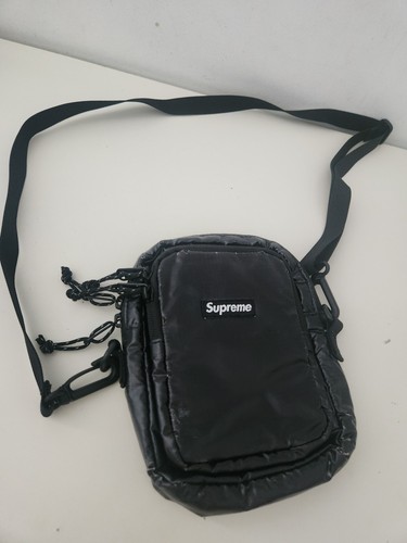 FW17 Supreme Sac Bandoulière Noir Logo Boite Cordura Tissu - Photo 1 sur 16