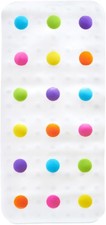 Munchkin Dandy Dots Non Slip Baby Bath Mat 78 x 36 cm Multicoloured Shower Mat