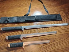 Set Of 3 Ninja Swords In Sheath