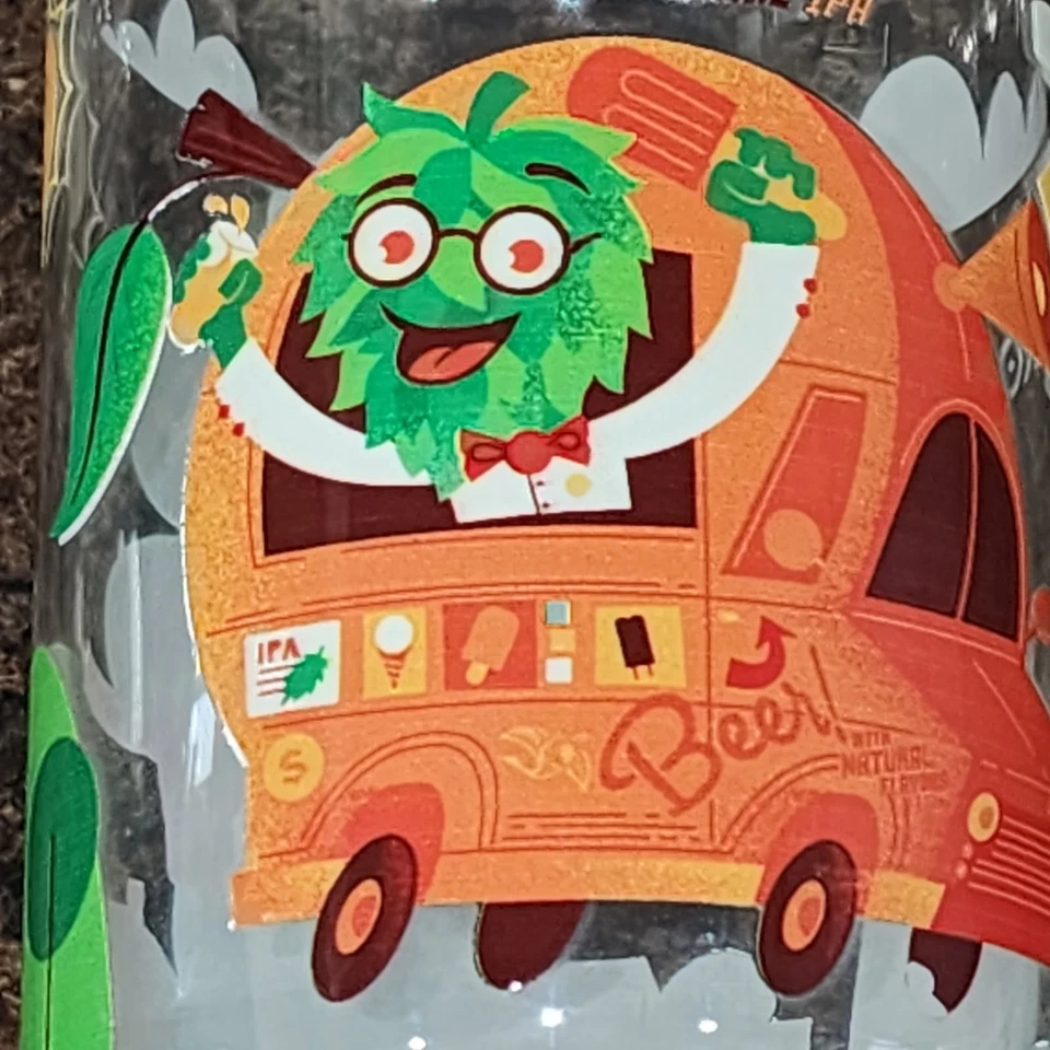 Vaso de cerveza Iron Hill Brewery naranja crema batido IPA cantidad: 1 ¡Impresionante! Foto 3 de 4