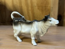 Vintage Porcelain White & Black Cow Creamer Made in Germany