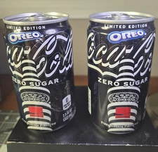 (2) COCA-COLA COKE ZERO SUGAR OREO 7.5 oz CANS LIMITED EDITION