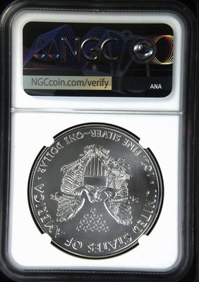 2021 P Heraldic Silver Eagle T-1 Emergency Production ER $1 NGC