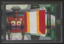 2010 LEAF CERTIFIED ERIC BERRY RC EMERALD GREEN GAME PATCH LOGO JUMBO #ED 1/5