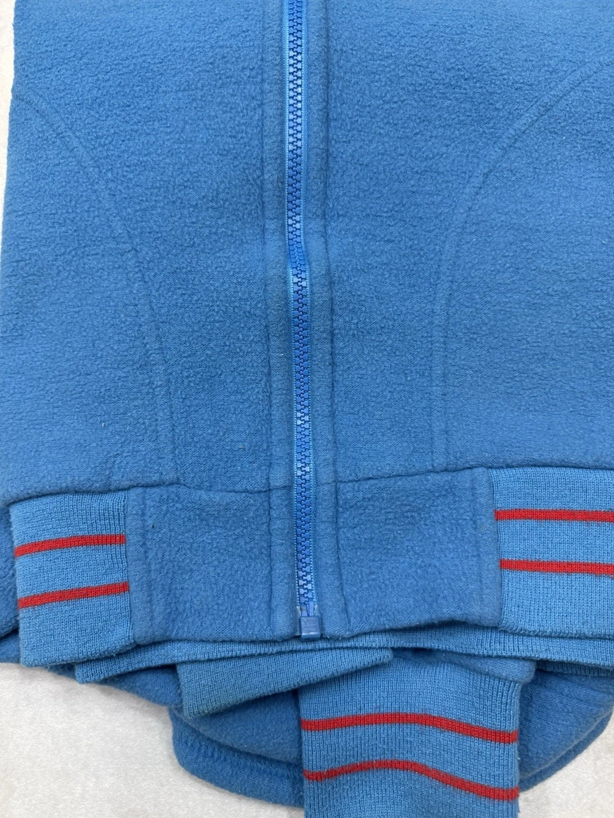 Rare Patagonia Big Tag Fleece Size Medium Rare Blue Vintage Jacket Coat Full Zip - product detail image 4
