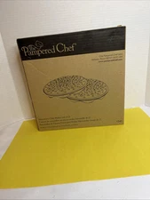 Pampered Chef Black Silicone 2 piece set Microwave Potato Chip Maker 1241 Snacks