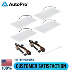 Carbon Fiber Heating Heated Seat Heater Pad Kit Car Cushion Switch 12V Universal