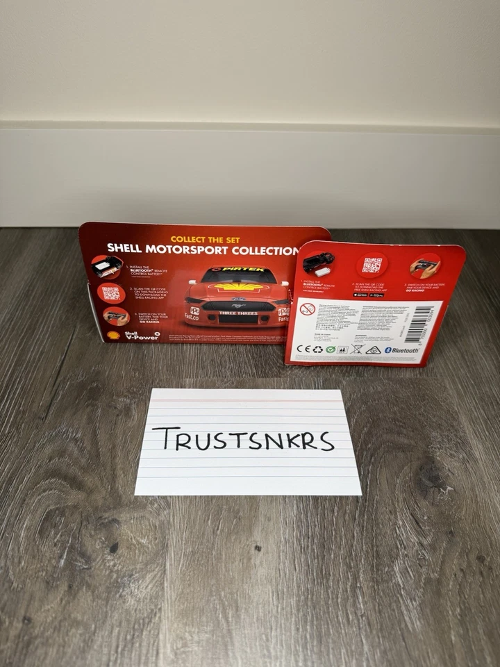 5X Shell V-power Ford Mustang GT 1:41 & 5X Bluetooth battery ✅SHIPS SAME DAY✅ - Bild 3 von 3