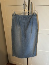 Vintage 90s Denim Skirt Liz Claiborne - 8