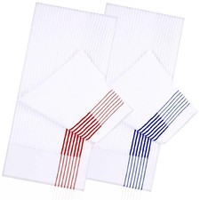 JUEQIQI Caddy Golf Towel 22" x 42" Extra 22 inches x 42 inches, Blue/Red