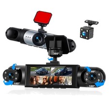 4-Kanal Dashcam 1080P 360° Rundumsicht Nachtsicht Loop Aufnahme Auto