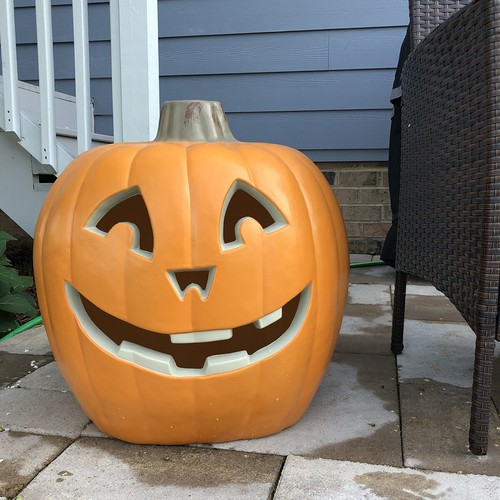 Lanterne di zucca Jack O illuminano zucche grandi illuminate decorazione Halloween esterno - Foto 39 di 69