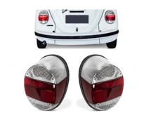 Pair Of Volkswagen Vw Tail Light Assembly Bug And Super Beetle T1 Crystal 73-79