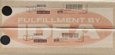 Brand NEW IKEA BESTA 23 5/8x15 3/4x15 '' Black Brown Frame 602.459.62