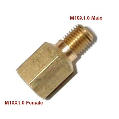 Metric Fitting M10 M10X1 M10X1.0 Female to Male Adapter Gauge Oil Fuel