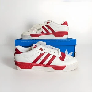 NEW Men’s Adidas Rivalry Low Sneakers White/Red Size 11
