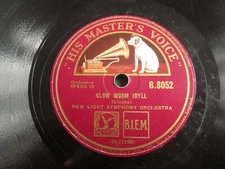 New Light Symphony Orchestra: Glow Worm Idyll 10" 78RPM 1st UK Shellac B.8052
