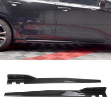 For Porsche Panamera 46 Side Skirt Extension Rocker Panel Splitter Glossy Black For Porsche Panamera 46 Side Skirt Extension Rocker Panel Splitter Glossy Black