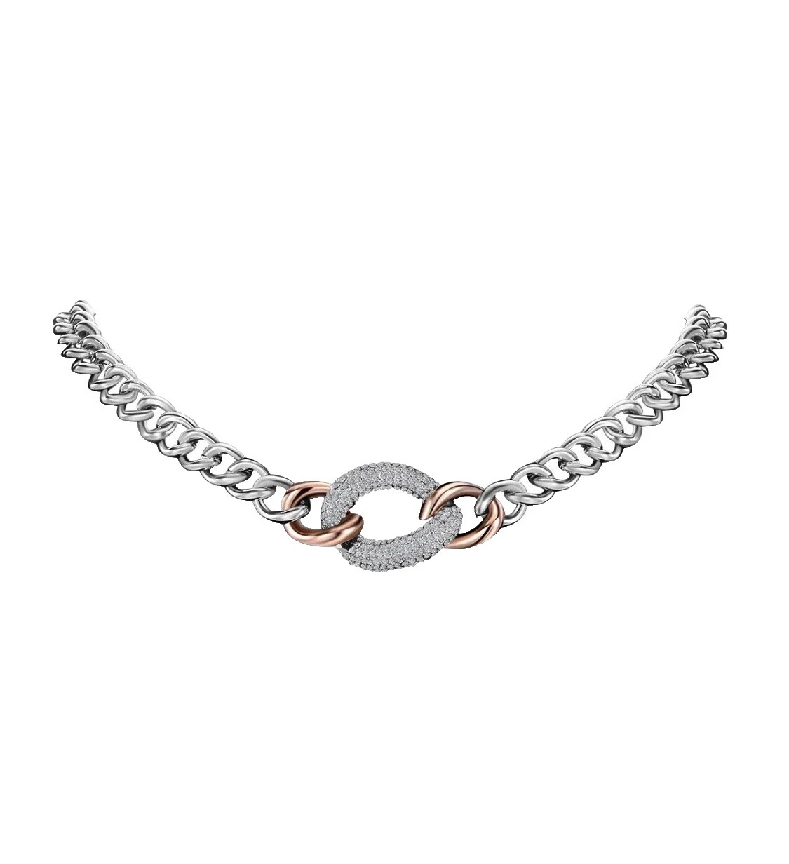 Aço Inoxidável Swarovski Fashion Colares e pingentes