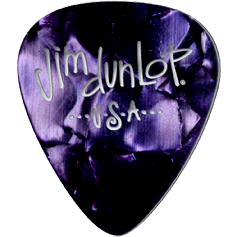 Dunlop Purple Pearloid Medium Celluloid Guitar Picks 12-Pack  