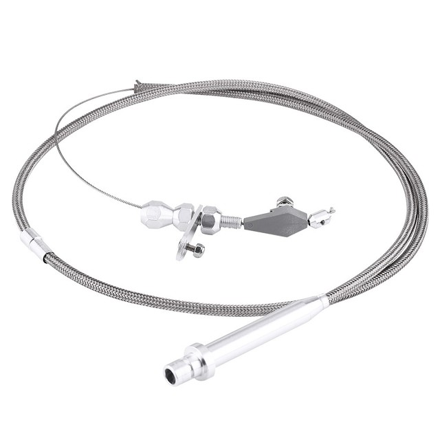 TH350 Turbo 350 Steel Braided Detent Transmission Kick Down Cable for Chevy BT eBay
