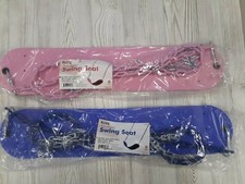 1 Blue  1 Pink Swing Set Seat Vinyl Coated Chains 120lb Capacity Playground SET