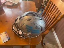 2017 NFL Draft signed helmet 