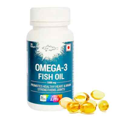 Apollo Life Omega-3 Fish Oil 1000mg, 30 Capsules & Free Shipping