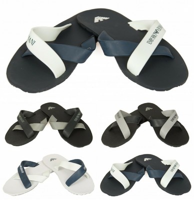 SG Ciabatte incrociate uomo mare piscina beachwear EMPORIO ARMANI articolo  21151 | eBay