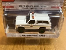 Chevrolet 1991 K5 Blazer State Patrol Car Hot Pursuit 44 Chase Green GreenLight