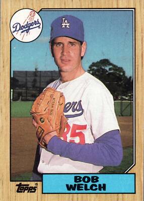 1987 Topps #328 Bob Welch Near Mint