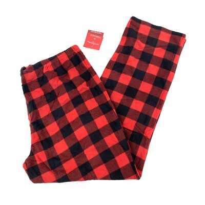 Wondershop Womens Size XL Holiday Pajama Pants Buffalo Check Plaid Red 