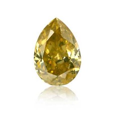 0.32 Ct Natural Fancy Deep Color Green Diamond Pear SI1 GIA Certified Jewelry 3334.50 per carat